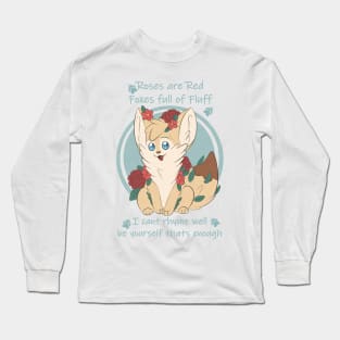 Valentine's day fennec fox Long Sleeve T-Shirt